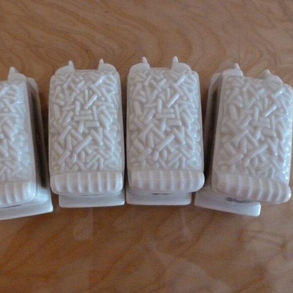 Lenox Holiday Village Collection Tinder Train 1992 Lot of 4 - Vintage - Picture 8 of 8